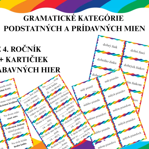 Gramatické kategórie podstatných a prídavných mien