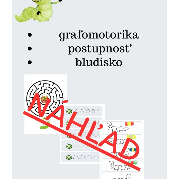 Grafomotorika - húsenica