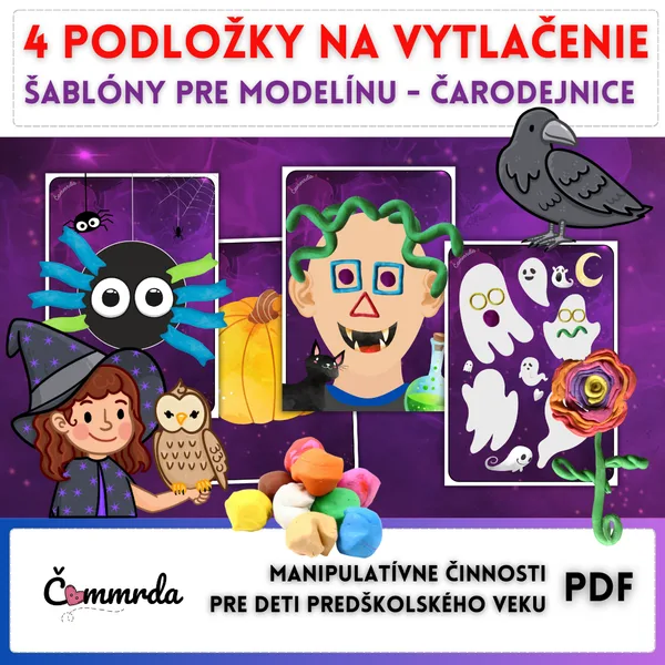Čarodejnice - šablóny na modelovanie