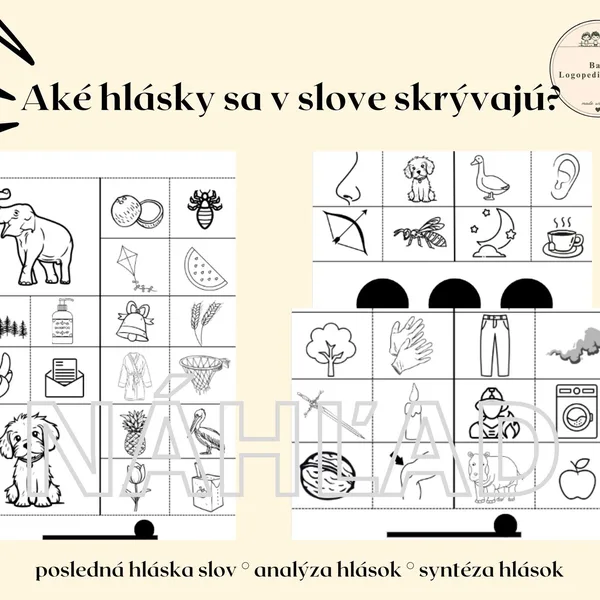 Fonologické uvedomovanie - Aké hlásky sa v slove skrývajú? II.