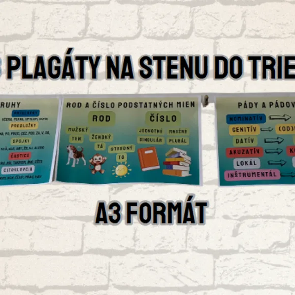 Plagát podstatné mená