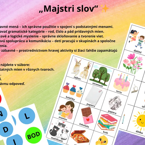 Majstri slov - prídavné mená