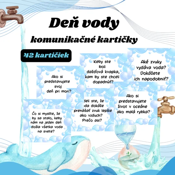 Ranné kruhy Deň vody - (komunikačné kartičky)
