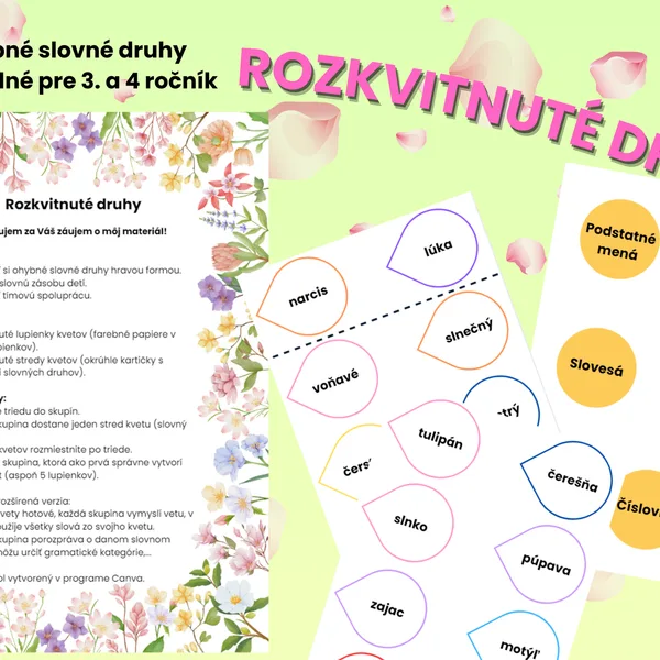 Rozkvitnuté druhy