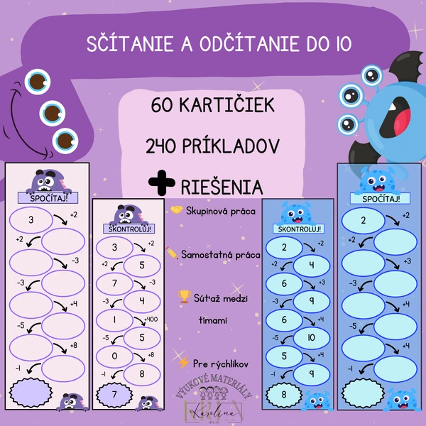 SČÍTANIE A ODČÍTANIE DO 10