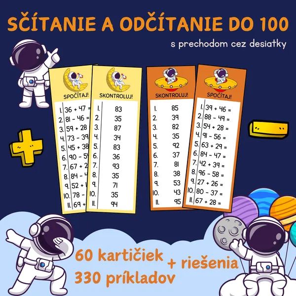 SČÍTANIE A ODČÍTANIE DO 100