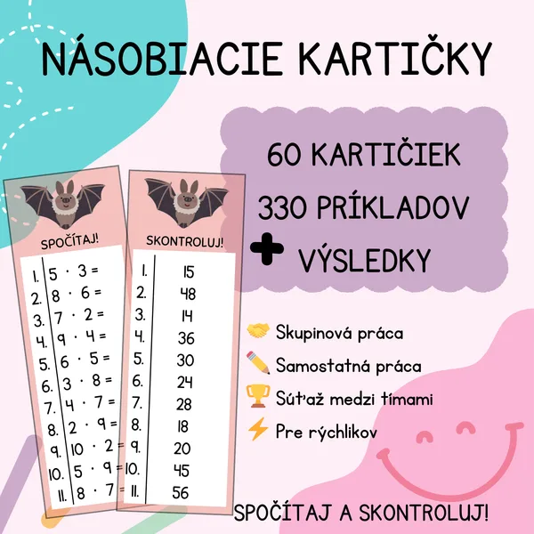 NÁSOBIACIE KARTIČKY