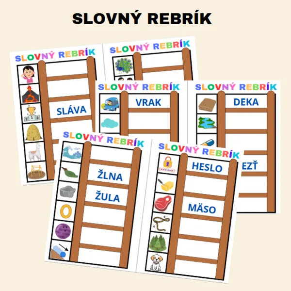 Slovný rebrík - rýmovanie