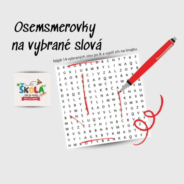 Osemsmerovky- vybrané slová