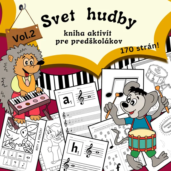 Svet hudby Vol.2 - kniha aktivít pre predškolákov