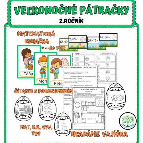 VEĽKONOČNÉ PÁTRAČKY PRE DRUHÁKOV