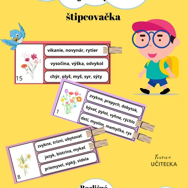 Vybrané slová - Nájdi chybu!