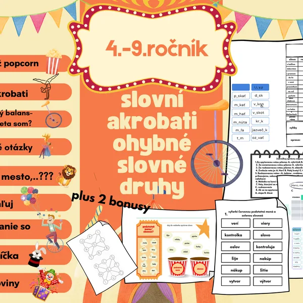 Slovní akrobati - ohybné slovné druhy
