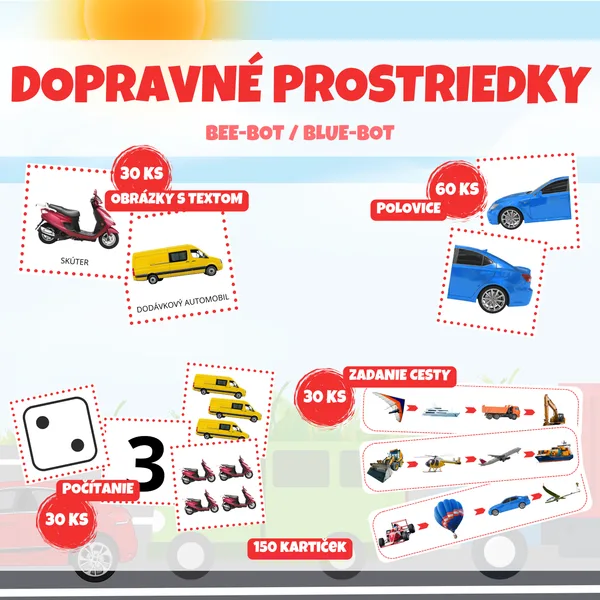 DOPRAVNÉ PROSTRIEDKY - Bee-Bot / Blue-Bot