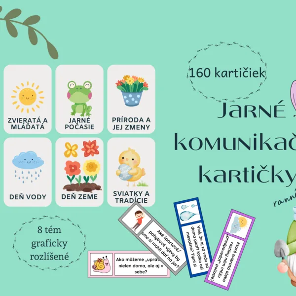 Jarné komunikačné kartičky/160/ ranné kruhy