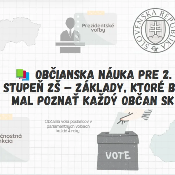 📚Základy, ktoré by mal poznať každý občan SK