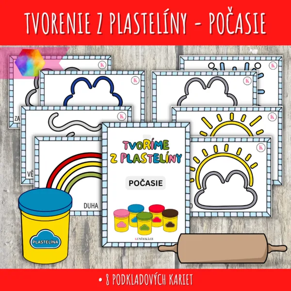 Tvorenie z plastelíny - počasie