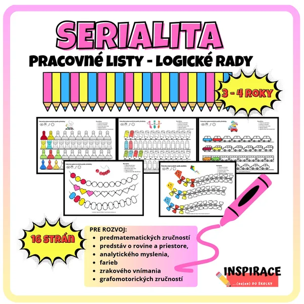 Obrázková SERIALITA / POSLUPNOSŤ (pracovné listy)