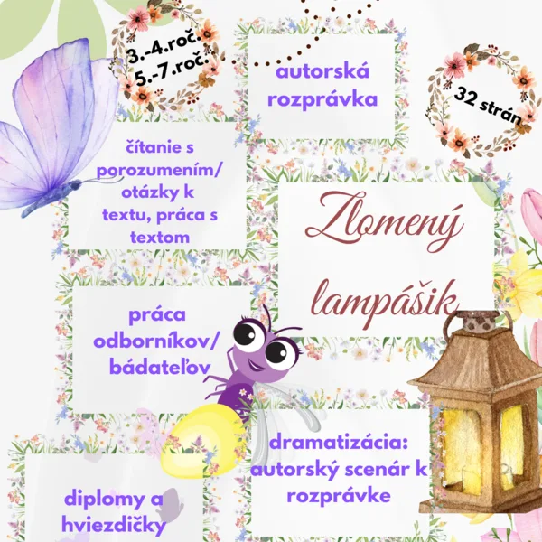 Zlomený lampášik - čitateľská gramotnosť, dramatizácia, čítanie s porozumením, tvorivé úlohy 