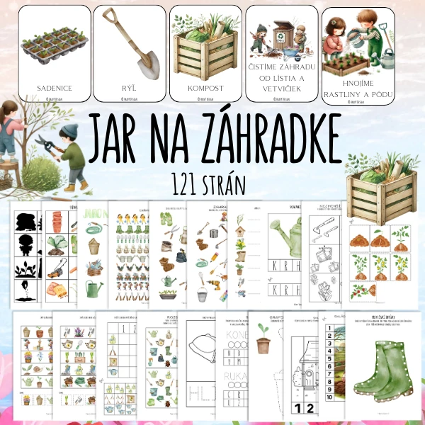 Jar na záhradke - veľký súbor aktivít