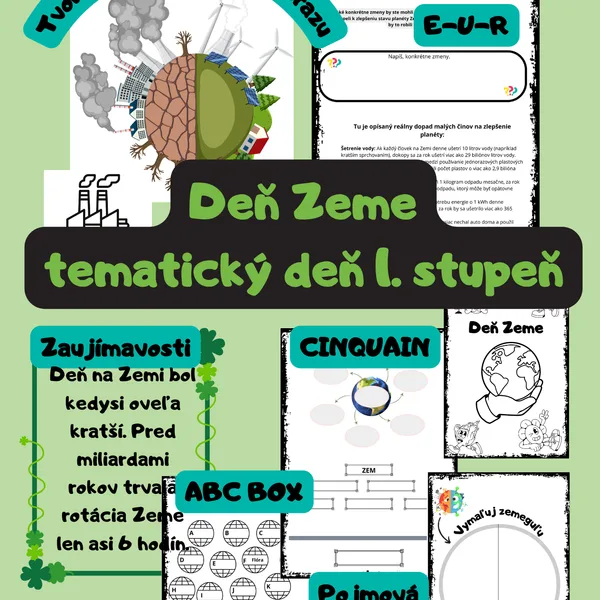 Deň Zeme - tematický deň (kreatívne metódy)