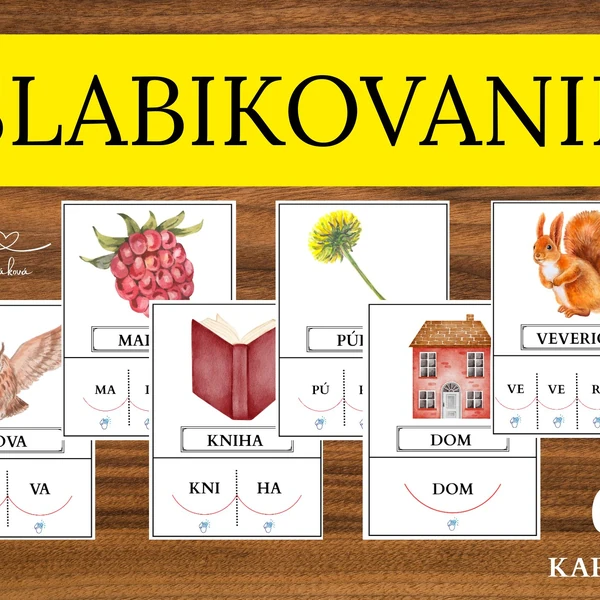 Slabikovanie - delenie slabík 