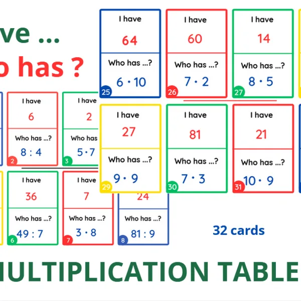 Multiplication table / Násobilka a delilka
