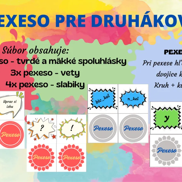 Pexeso pre druhákov