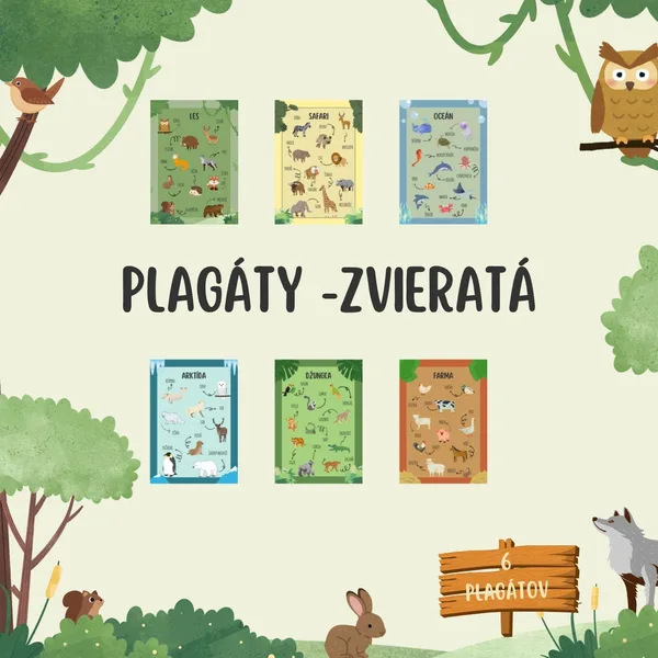 Plagáty - Zvieratá