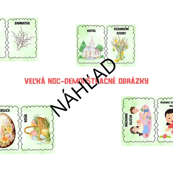 Veľká noc-Demonštračné obrázky