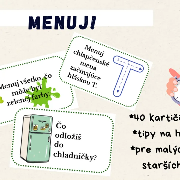 Logopédia | Reč | Slovná zásoba - MENUJ!