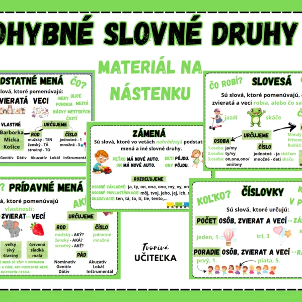 Ohybné slovné druhy 