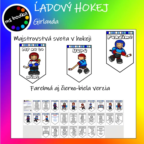 Hokej - girlanda