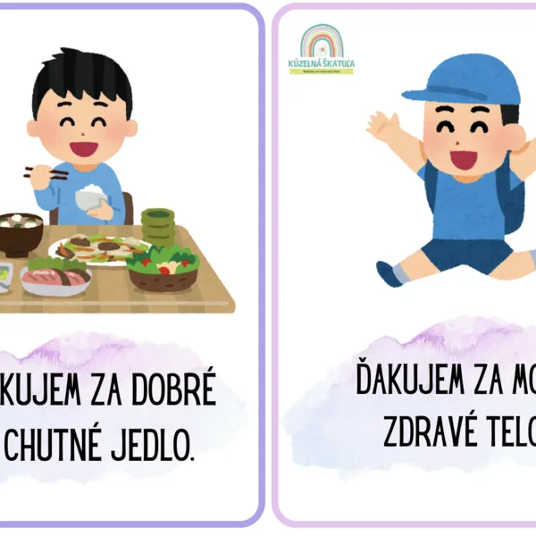 AFIRMAČNÉ KARTY - vďačnosť