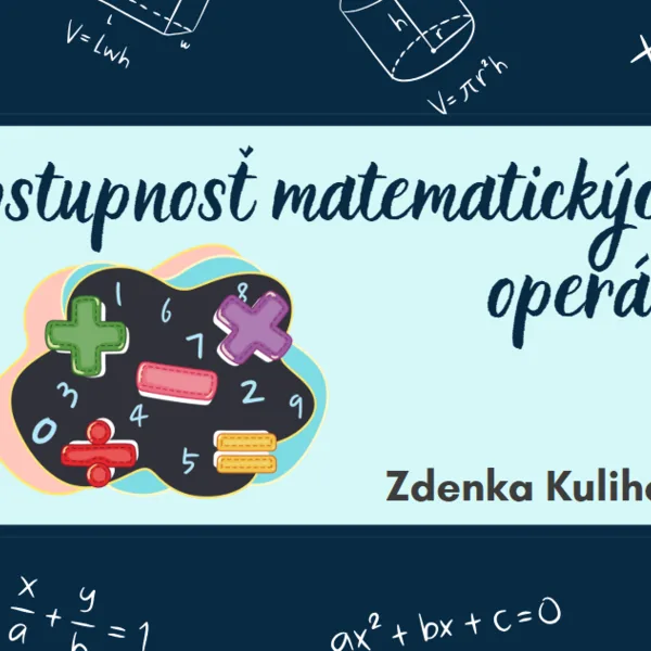 Postupnosť matematických operácií