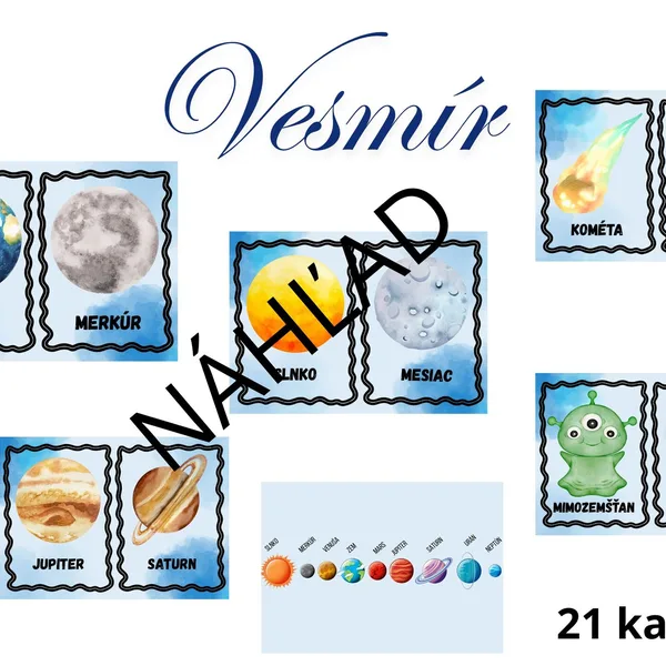 Vesmír - Demonštračné obrázky
