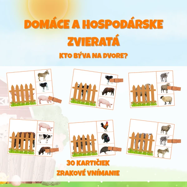 DOMÁCE A HOSPODÁRSKE ZVIERATÁ - brožúra - Kto býva na dvorku?