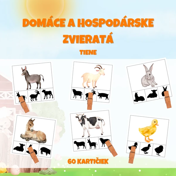DOMÁCE A HOSPODÁRSKE ZVIERATÁ - brožúra - tiene