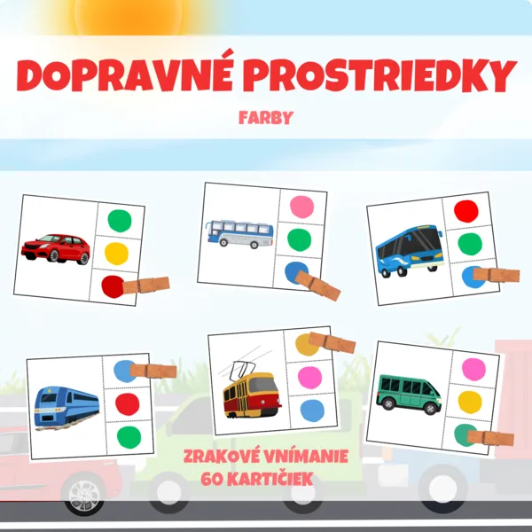 DOPRAVNÉ PROSTRIEDKY - brožúra - farby