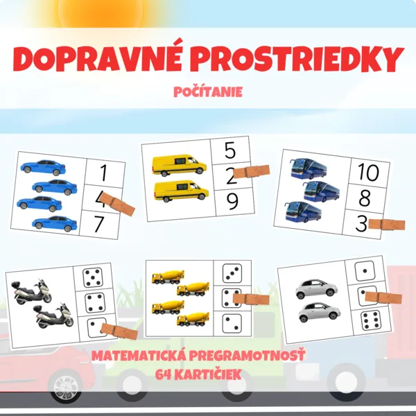 DOPRAVNÉ PROSTRIEDKY - brožúra - počítanie
