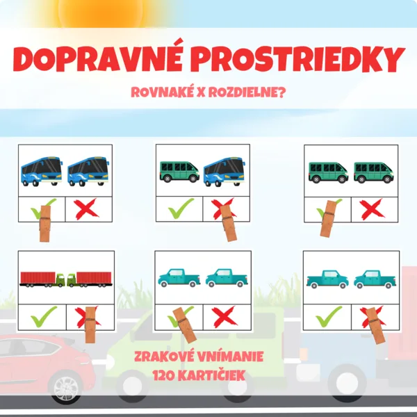 DOPRAVNÉ PROSTRIEDKY - brožúra - rovnaké x rozdielne?