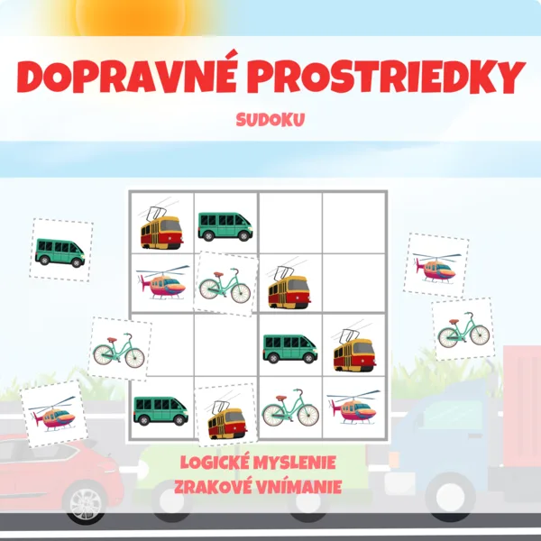 DOPRAVNÉ PROSTRIEDKY - sudoku