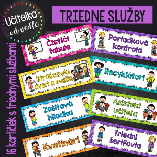 TRIEDNE SLUŽBY, TRIEDNA SAMOSPRÁVA – 16 KARTIČIEK