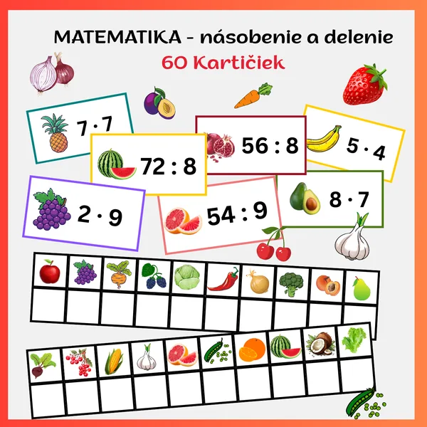 Matematické behacie príklady - násobenie a delenie