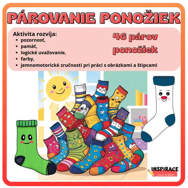 PÁROVANIE PONOŽIEK 🧦