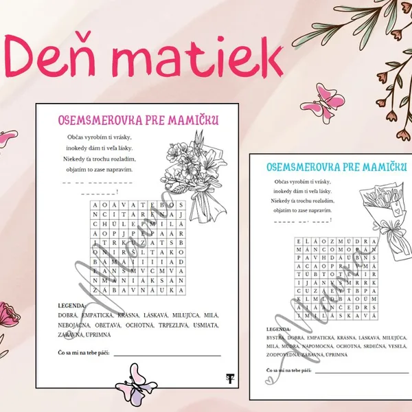 Deň matiek - osemsmerovky
