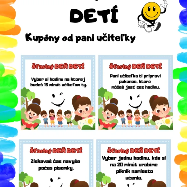 DEŇ DETÍ - darček od pani učiteľky
