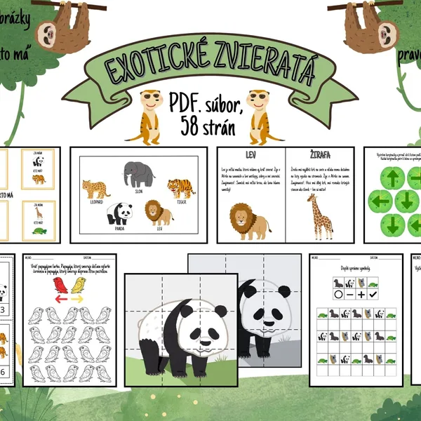Exotické zvieratá 🦁🐼