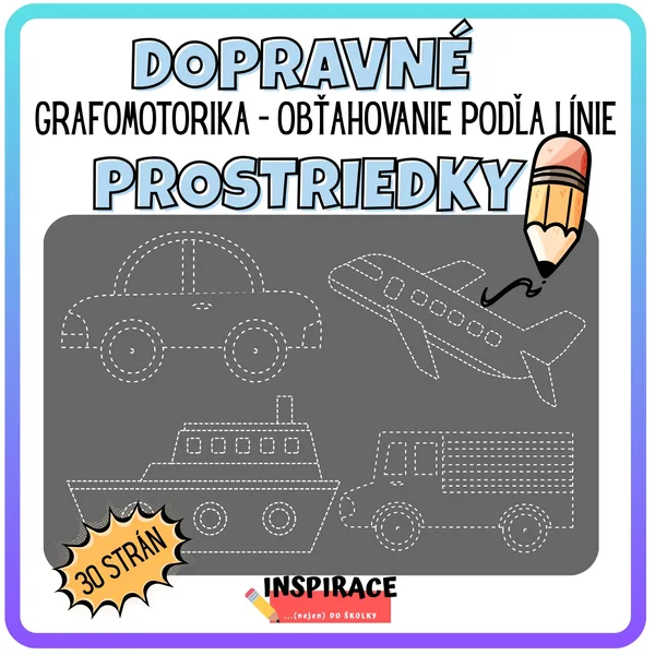 DOPRAVNÉ PROSTRIEDKY 🚗- grafomotorika