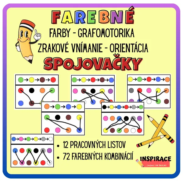 FAREBNÉ SPOJOVAČKY🔴▶🟡▶🟠